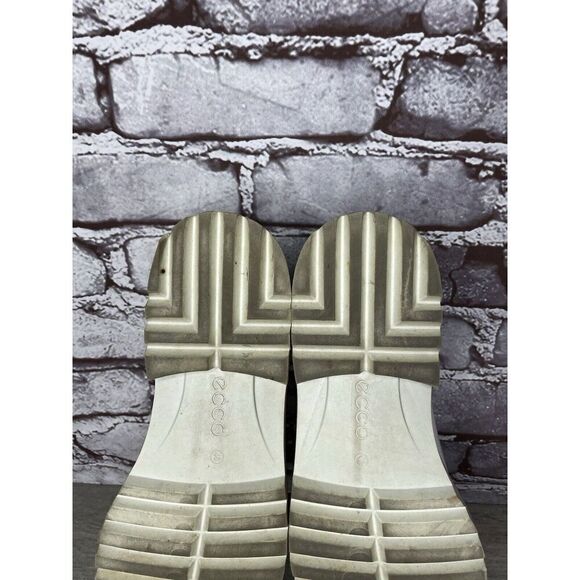 ECCO White Leather Perforated Lace Up Oxfords Shoes Women Sz 40EU/9.5M US - Picture 8 of 16